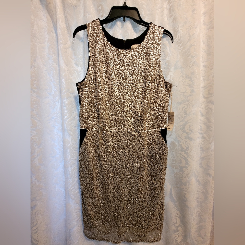 Isani for Target sequin dress with pockets NWT